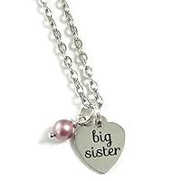 Algopix Similar Product 9 - Big Sister Necklace New Big Sister