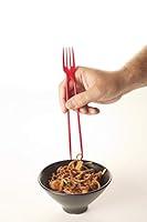 Algopix Similar Product 11 -  Chopsticks and Fork in ONE Red 