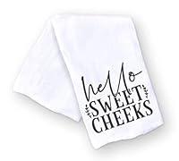 Algopix Similar Product 17 - Handmade Funny Kitchen Towel  Hello