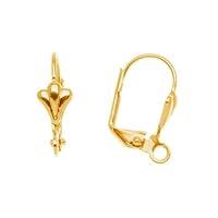 Algopix Similar Product 5 - Beadsmith 22K Gold Plated Leverback