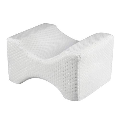 Knee Pillow with Cooling Gel, Orthopedic Memory Foam Knee Pillow for Side  Sleeper - Leg Pillow 