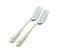 Algopix Similar Product 20 - Engraved Wedding Forks Dining Set of 2