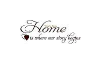 Algopix Similar Product 12 - Home Is Where Our Story Begins  Wall