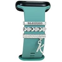 Algopix Similar Product 9 - Women Silver Blessed and Faith Letters