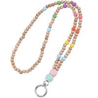 Algopix Similar Product 2 - DUXAA Fashion Wooden Beaded Lanyard 