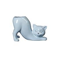 Algopix Similar Product 11 - RQOPMKJG Cat Planter Ceramic Plant