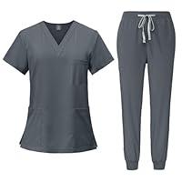 Algopix Similar Product 9 - Scrubs Sets for Women Solid Color