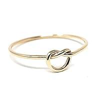 Algopix Similar Product 8 - 10k Solid Gold Stacking Knot Ring