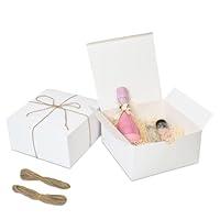 Algopix Similar Product 19 - Moretoes 8x8x4 Gift Boxes 12pcs White