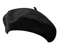 Algopix Similar Product 5 - jAc Black Beret 100 Wool French