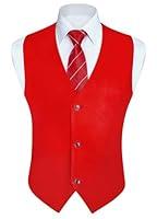 Algopix Similar Product 3 - HISDERN Suit Vests for Men Business