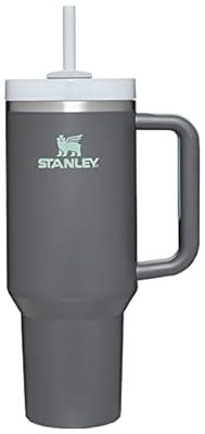 Stanley Adventure Quencher Travel Tumbler Straw Cup 40 oz Coal