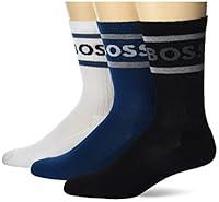 Algopix Similar Product 5 - BOSS 3-Pack Bold Logo Solid Cotton Socks