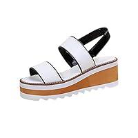 Algopix Similar Product 13 - Womens Open Toe Ankle Strap Platform