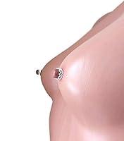 Algopix Similar Product 19 - Silver Nipple Rings rown Non Piercing