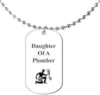 Algopix Similar Product 1 - Daughter Of A Plumber Dog Tag On A Ball