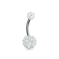 Algopix Similar Product 7 - Bling Jewelry White Crystal Round Ball