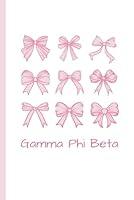 Algopix Similar Product 19 - Gamma Phi Beta Notebook A Beautiful 6