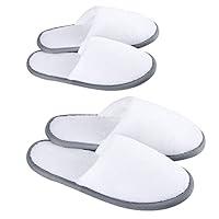 Algopix Similar Product 14 - Spa Slippers White6Pairs Closed Toe