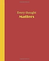 Algopix Similar Product 11 - Sketchbook Every Thought Matters Red