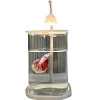 Algopix Similar Product 2 - Decorative Small Betta Fish Tank