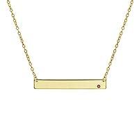 Algopix Similar Product 11 - Bling Jewelry Engravable Sideways Bar