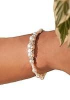 Algopix Similar Product 18 - Beaded pearl bracelet in ivory Beach