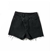 Algopix Similar Product 13 - Pivanzore Baggy Jean Shorts Women Y2k