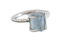 Algopix Similar Product 11 - Raw Aquamarine Gemstone Sterling Silver