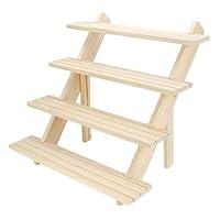 Algopix Similar Product 1 - Gonice 4 Tier Wooden Display Riser