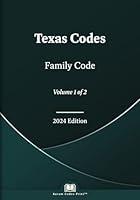 Algopix Similar Product 19 - Texas Family Code 2024 Edition Volume