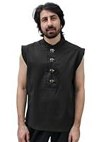 Algopix Similar Product 1 - KUOIN Medieval Shirt for Men Linen