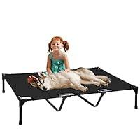 Algopix Similar Product 13 - FIOCCO Elevated Dog Bed  Dog Cot with