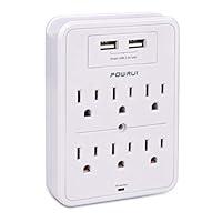 Algopix Similar Product 12 - POWRUI Surge Protector USB Wall