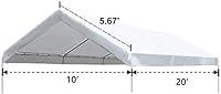 Algopix Similar Product 2 - Abba Patio 10 x 20Feet Carport