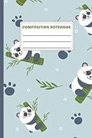 Algopix Similar Product 13 - Composition Notebook Panda Pattern