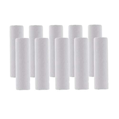 Kloware 10pcs Blank White Styrofoam Cylinder Ornaments for