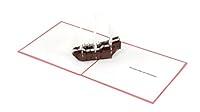 Algopix Similar Product 4 - PaperPopCards Ship with Sail  Amazing