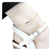 Algopix Similar Product 8 - Personalized gift Your Name Bar Anklet
