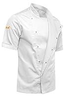 Algopix Similar Product 4 - Chef Coat for Men Stretch Slim Fit