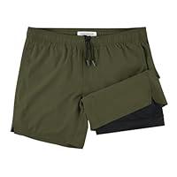 Algopix Similar Product 1 - NIMENJOJA Mens 55 Gym Running Shorts