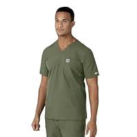 Algopix Similar Product 16 - Carhartt Mens VNeck Shirttail Scrub