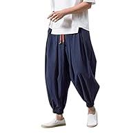 Algopix Similar Product 2 - Mens Cotton and Linen Casual Bloomers