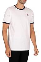 Algopix Similar Product 6 - Fila Mens Marconi White Black Ringer T
