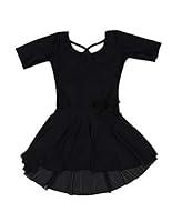 Algopix Similar Product 17 - Leveret Kids Girls Skirt Leotard Black