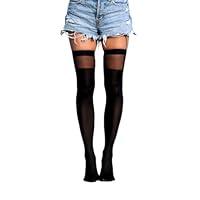 Algopix Similar Product 9 - Thigh High Socks Two Toned Over the