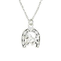 Algopix Similar Product 1 - Horseshoe necklace dainty western