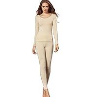 Algopix Similar Product 1 - Liang Rou Womens Crewneck Long Johns