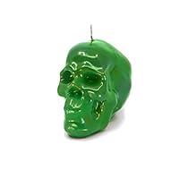 Algopix Similar Product 14 - Green Large Skull Figure Image Candle