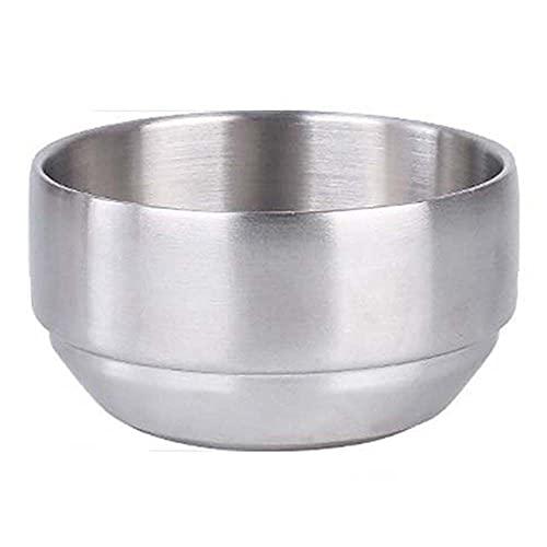 Double-Walled Rice Bowl Stainless Steel Insulated Soup Bowl